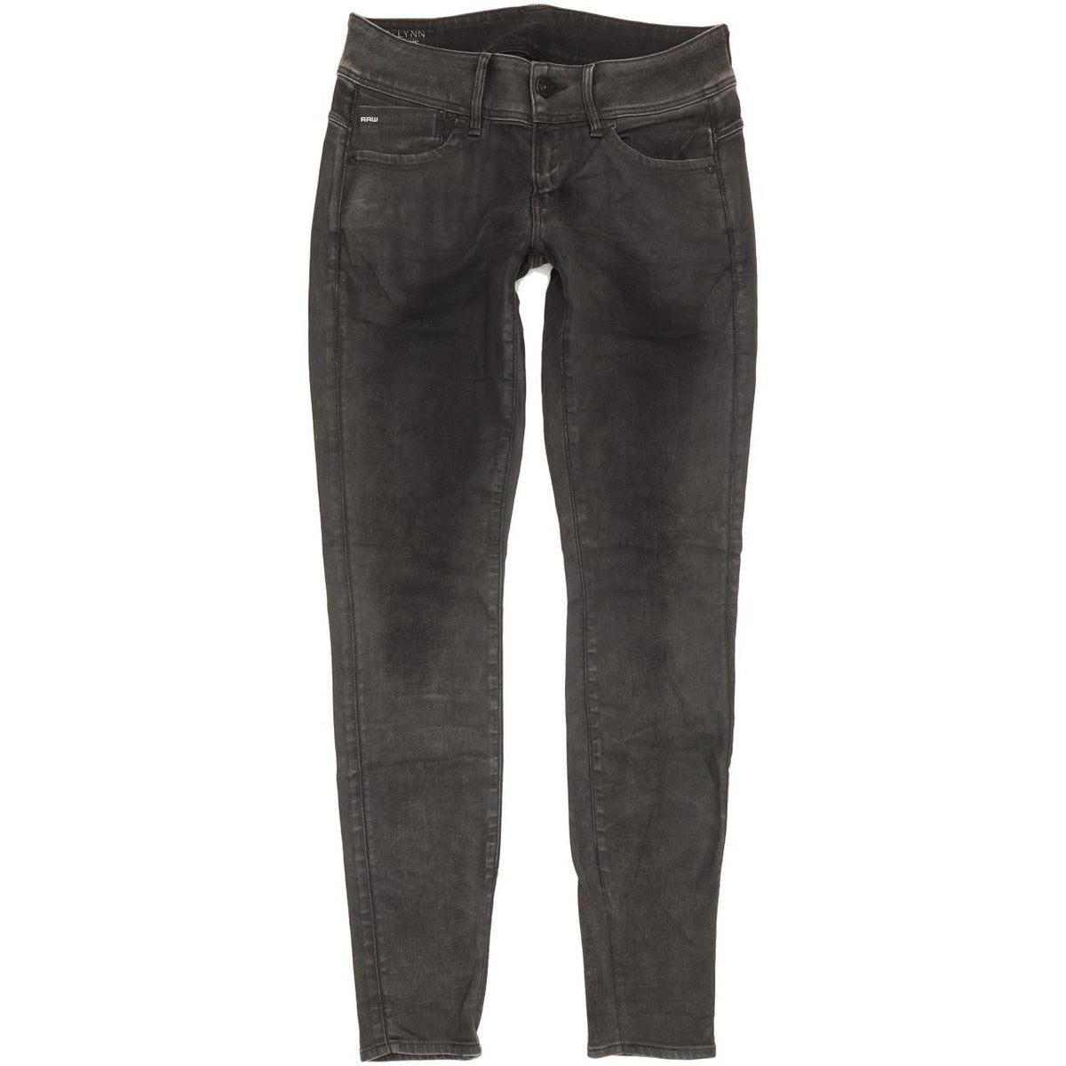 G-Star Lynn Mid Women Charcoal Skinny Slim Stretch Jeans W28 L30