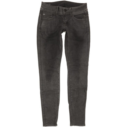 G-Star Lynn Mid Women Charcoal Skinny Slim Stretch Jeans W28 L30
