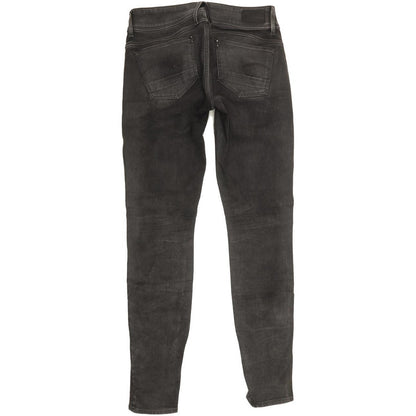 G-Star Lynn Mid Women Charcoal Skinny Slim Stretch Jeans W28 L30