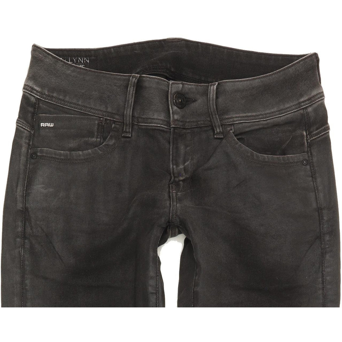 G-Star Lynn Mid Women Charcoal Skinny Slim Stretch Jeans W28 L30