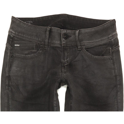 G-Star Lynn Mid Women Charcoal Skinny Slim Stretch Jeans W28 L30