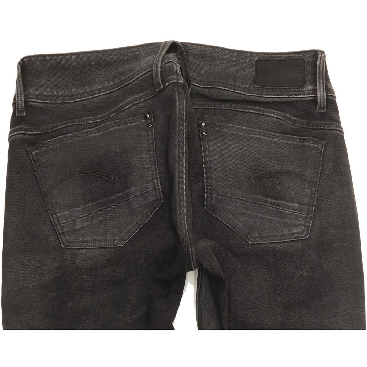 G-Star Lynn Mid Women Charcoal Skinny Slim Stretch Jeans W28 L30