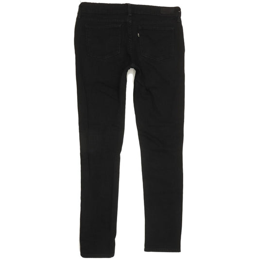 Levi's Slight Curve Women Black Skinny Slim Stretch Jeans W29 L30