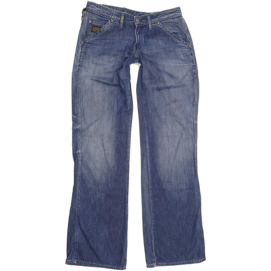 G-Star Medin Pant Women Blue Bootcut Loose Jeans W28 L34