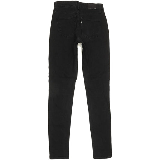 Levi's Women Black Skinny Slim Stretch Jeans W24 L30