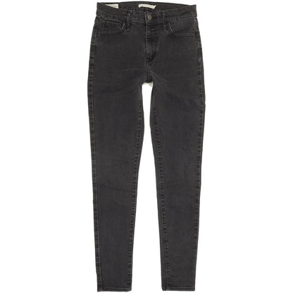 Levi's 720 Super Women Black Skinny Slim Stretch Jeans W28 L29