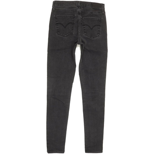 Levi's 720 Super Women Black Skinny Slim Stretch Jeans W28 L29