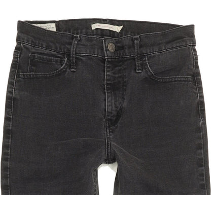 Levi's 720 Super Women Black Skinny Slim Stretch Jeans W28 L29