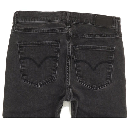 Levi's 720 Super Women Black Skinny Slim Stretch Jeans W28 L29