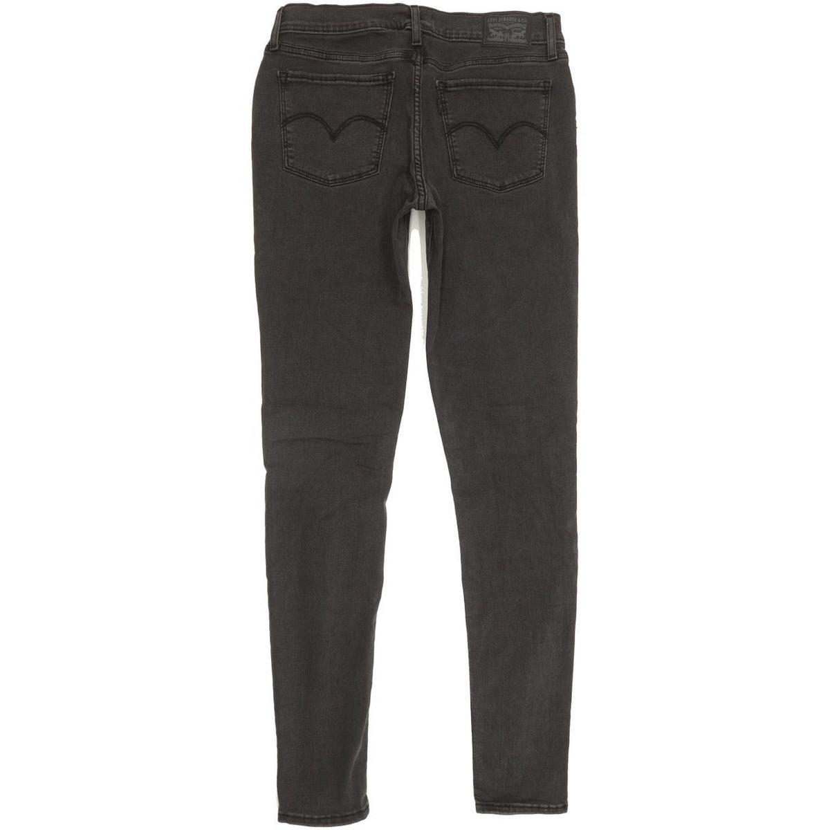 Levi's 710 Super Women Black Skinny Slim Stretch Jeans W30 L32