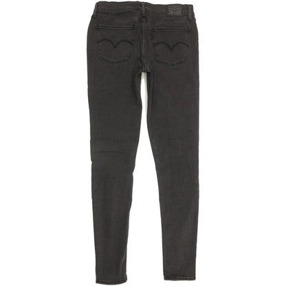 Levi's 710 Super Women Black Skinny Slim Stretch Jeans W30 L32