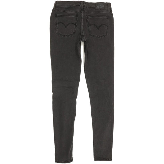 Levi's 710 Super Women Black Skinny Slim Stretch Jeans W30 L32
