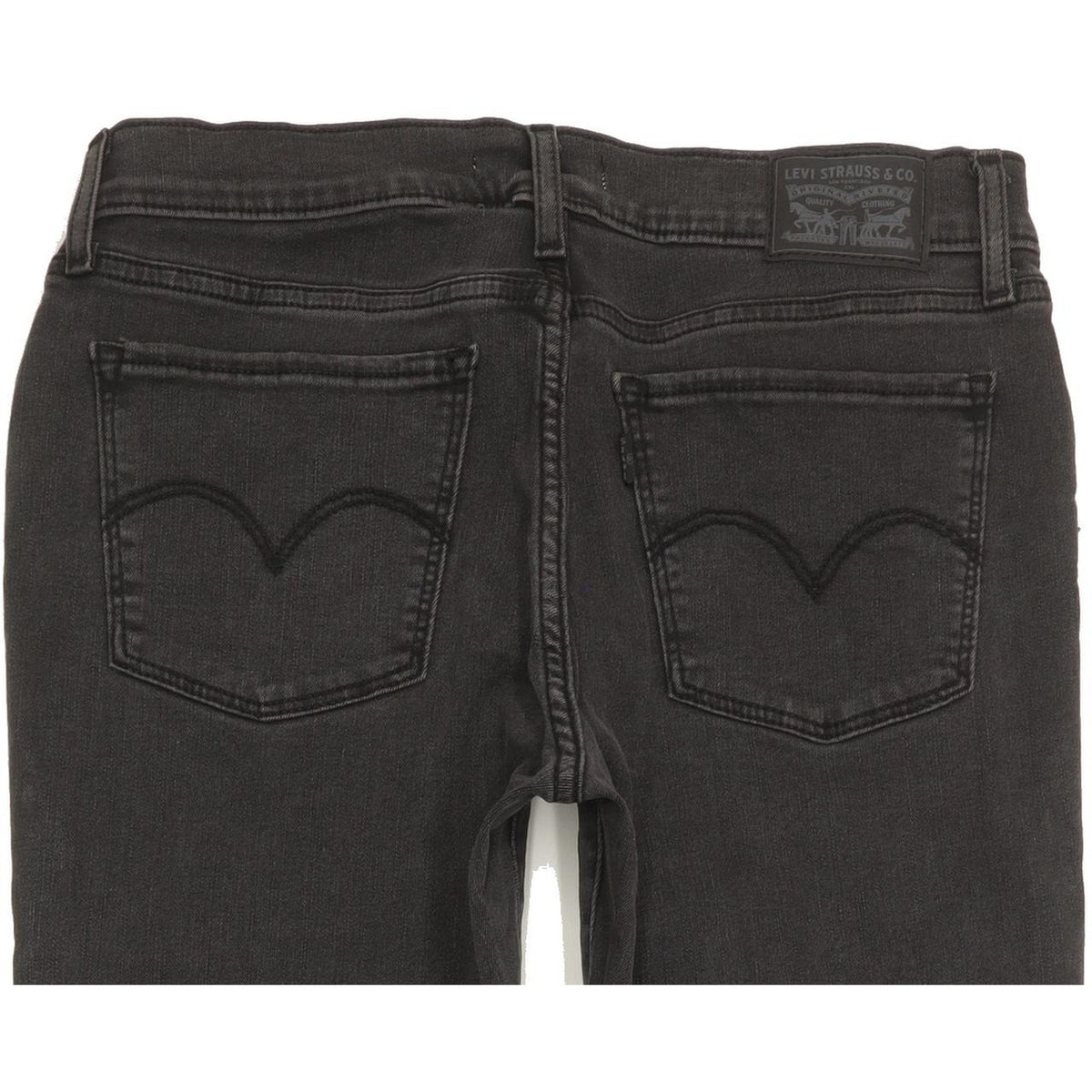 Levi's 710 Super Women Black Skinny Slim Stretch Jeans W30 L32