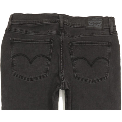 Levi's 710 Super Women Black Skinny Slim Stretch Jeans W30 L32