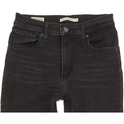 Levi's Mile Charcoal Skinny Slim Stretch Jeans High Waisted W27 L30