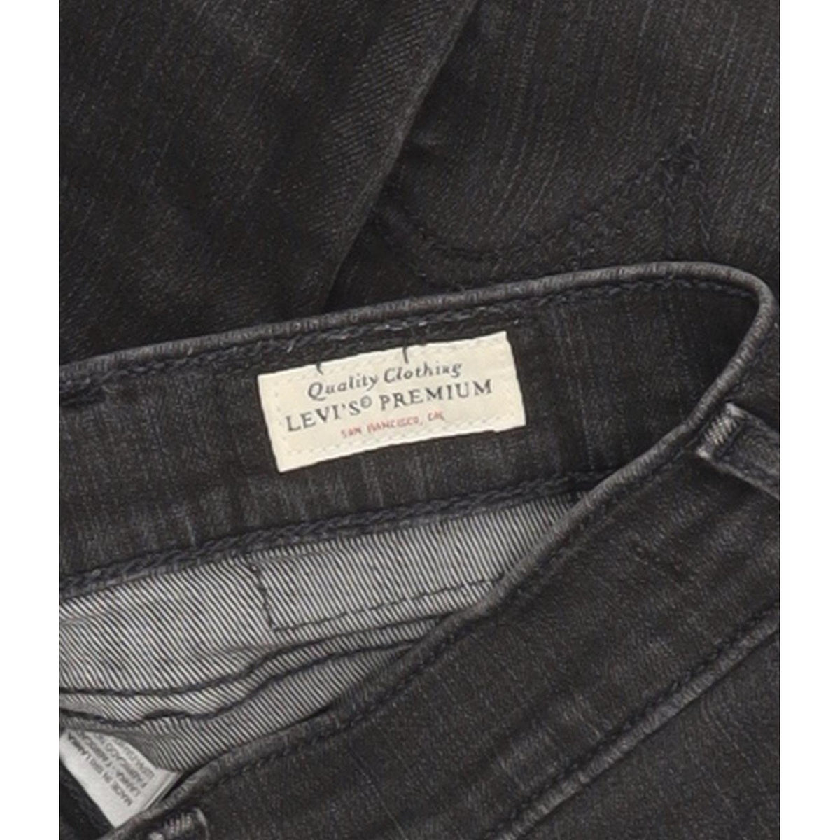 Levi's Mile Charcoal Skinny Slim Stretch Jeans High Waisted W27 L30