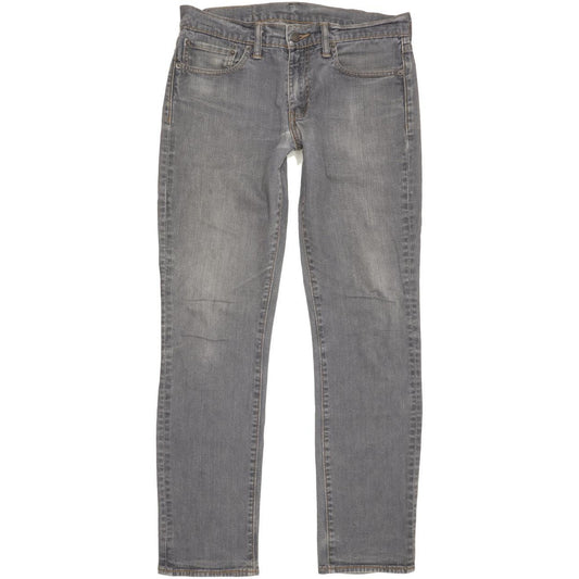 Levi's 511 Men Grey Straight Slim Stretch Jeans W32 L31