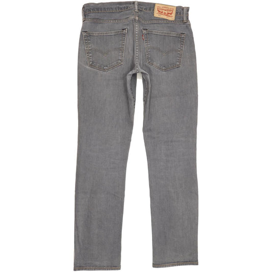Levi's 511 Men Grey Straight Slim Stretch Jeans W32 L31
