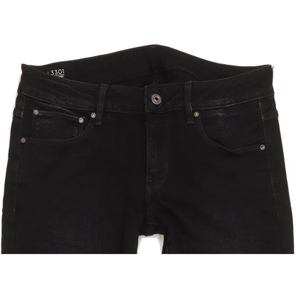 G-Star 3301 Women Black Skinny Slim Stretch Jeans W32 L29