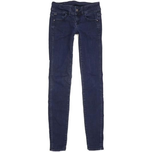 G-Star Lynn Women Blue Skinny Slim Stretch Jeans W28 L33