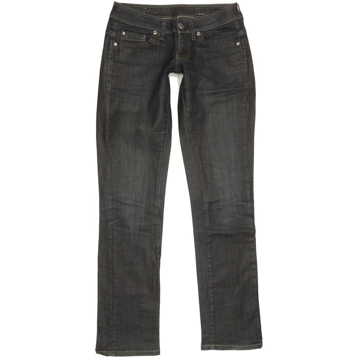 G-Star New Reese Women Navy Straight Slim Stretch Jeans W26 L31