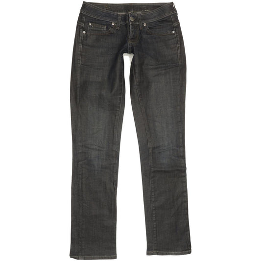 G-Star New Reese Women Navy Straight Slim Stretch Jeans W26 L31