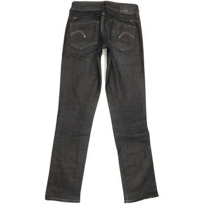 G-Star New Reese Women Navy Straight Slim Stretch Jeans W26 L31