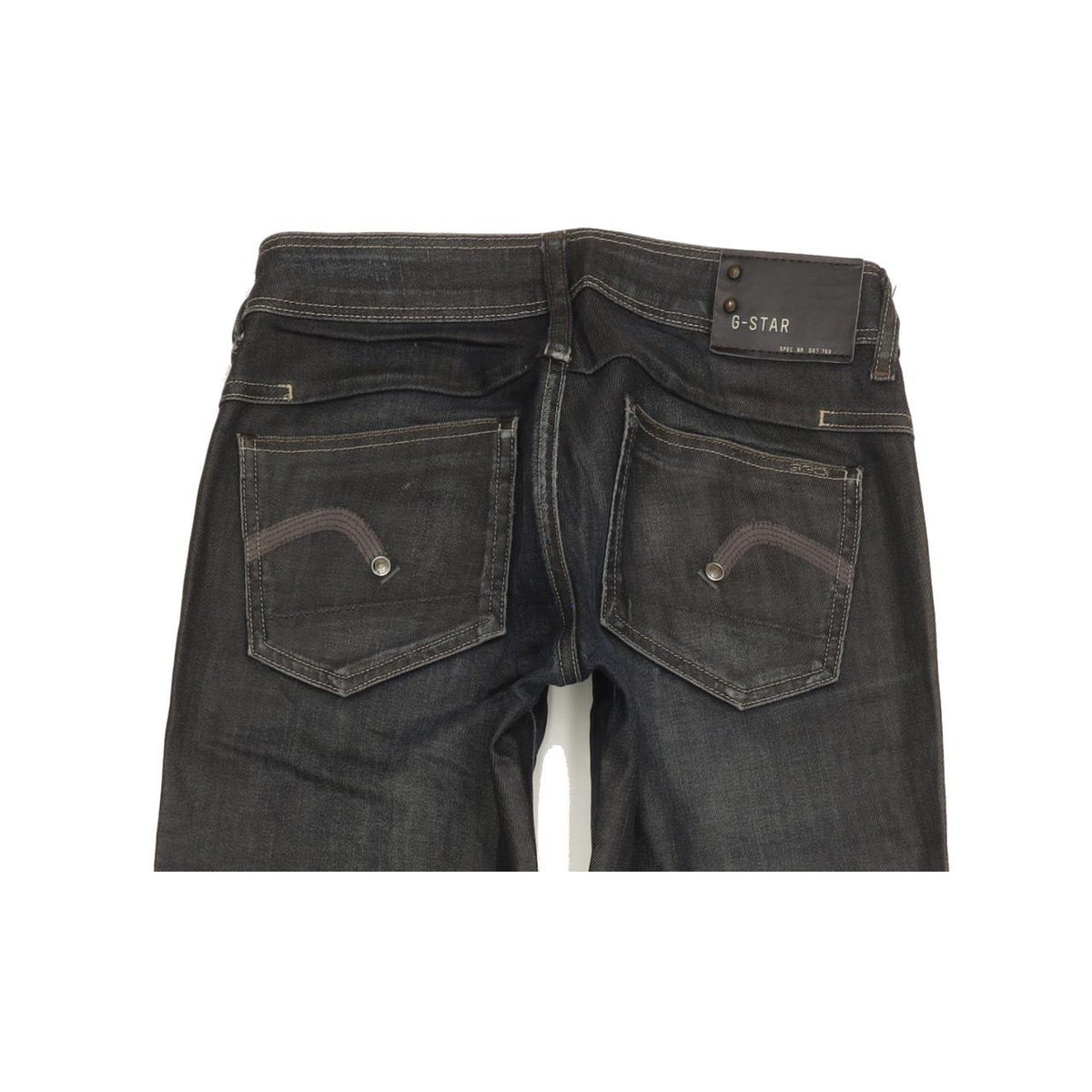 G-Star New Reese Women Navy Straight Slim Stretch Jeans W26 L31