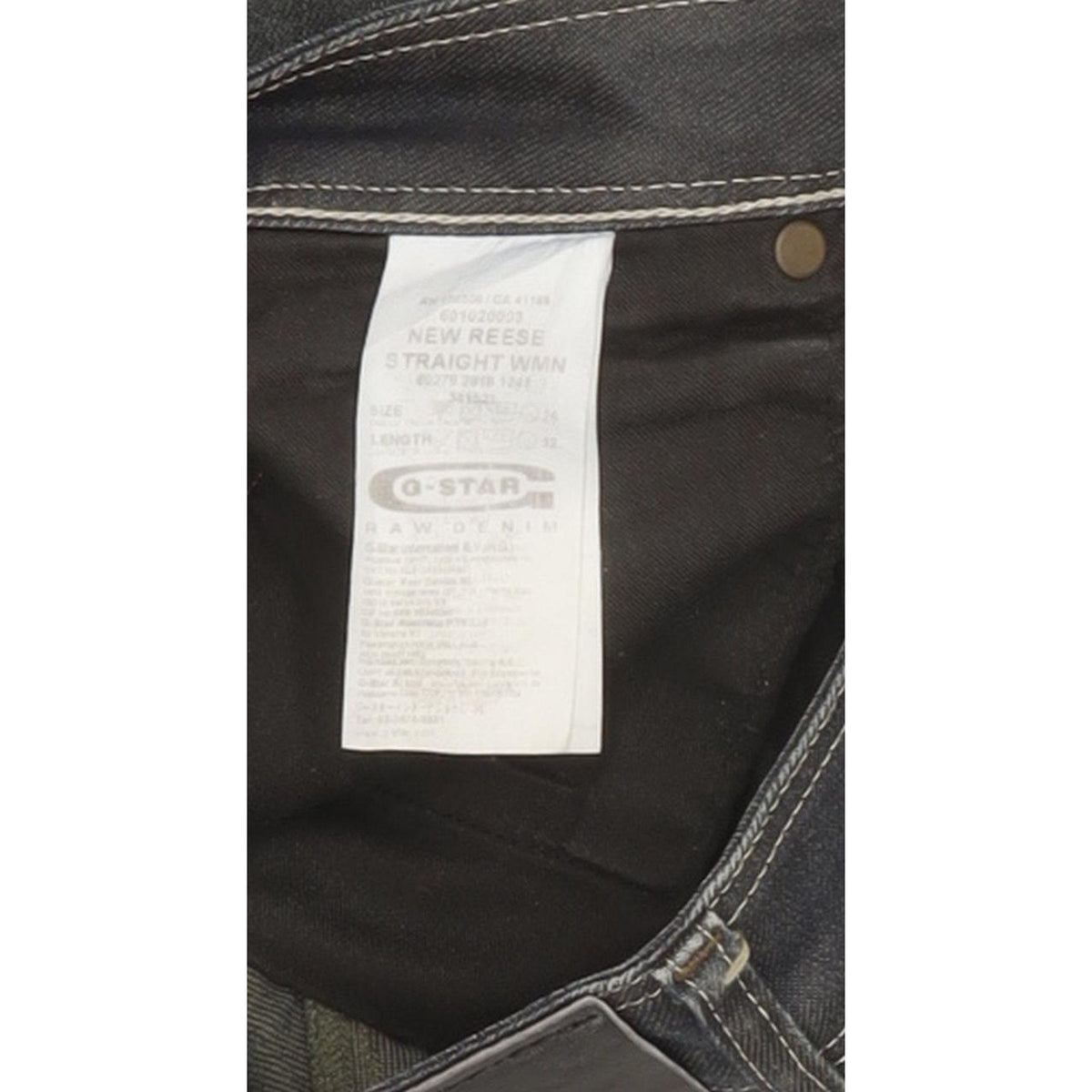 G-Star New Reese Women Navy Straight Slim Stretch Jeans W26 L31