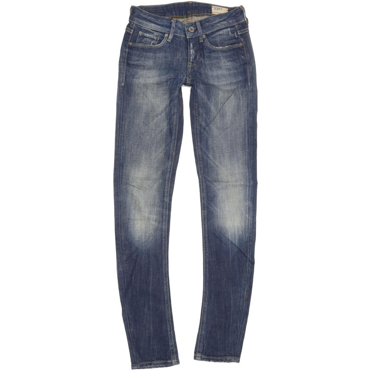 G-Star 3301 Women Blue Skinny Slim Stretch Jeans W24 L32