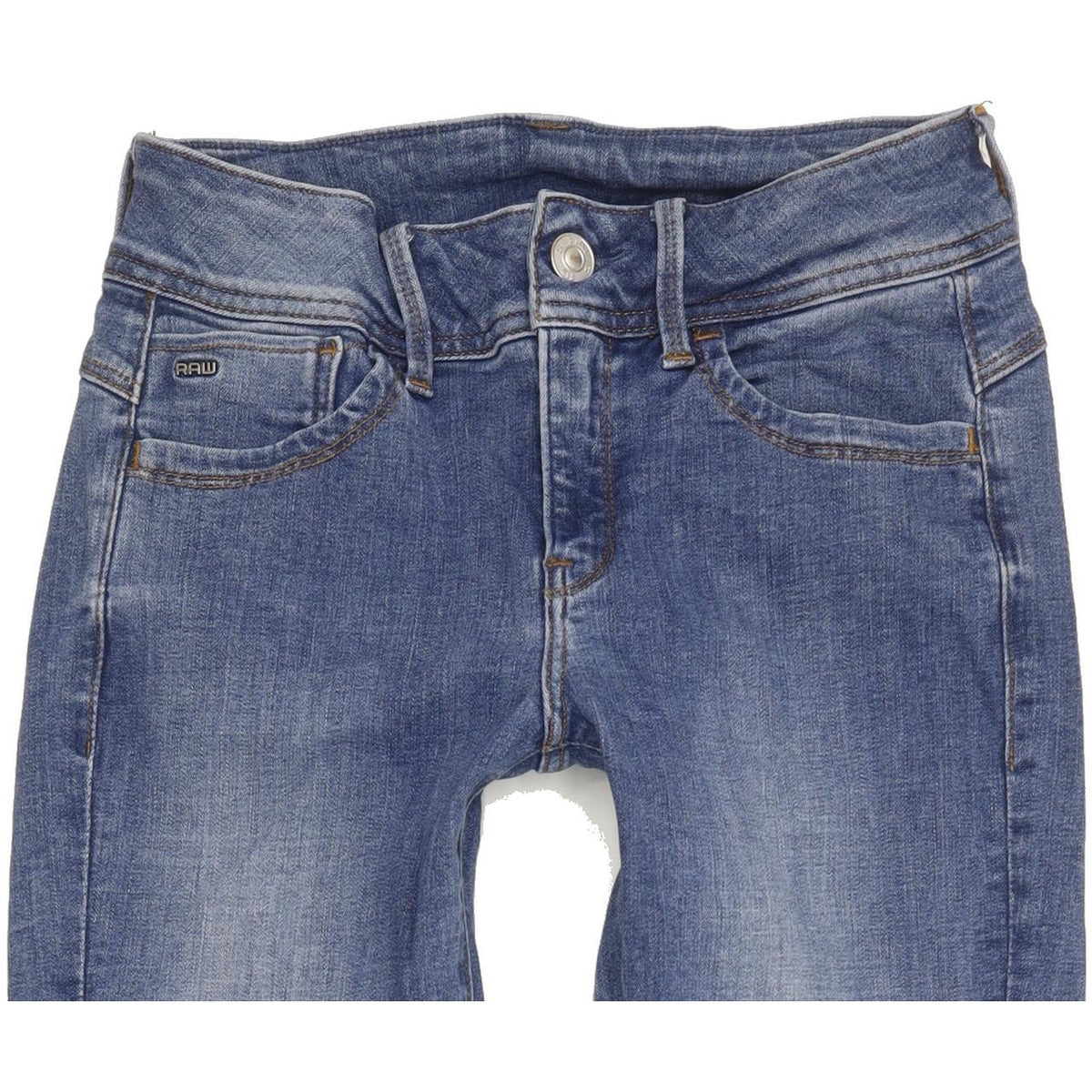G-Star Lynn d-mid Women Blue Skinny Slim Stretch Jeans W27 L32