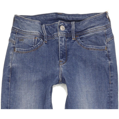 G-Star Lynn d-mid Women Blue Skinny Slim Stretch Jeans W27 L32