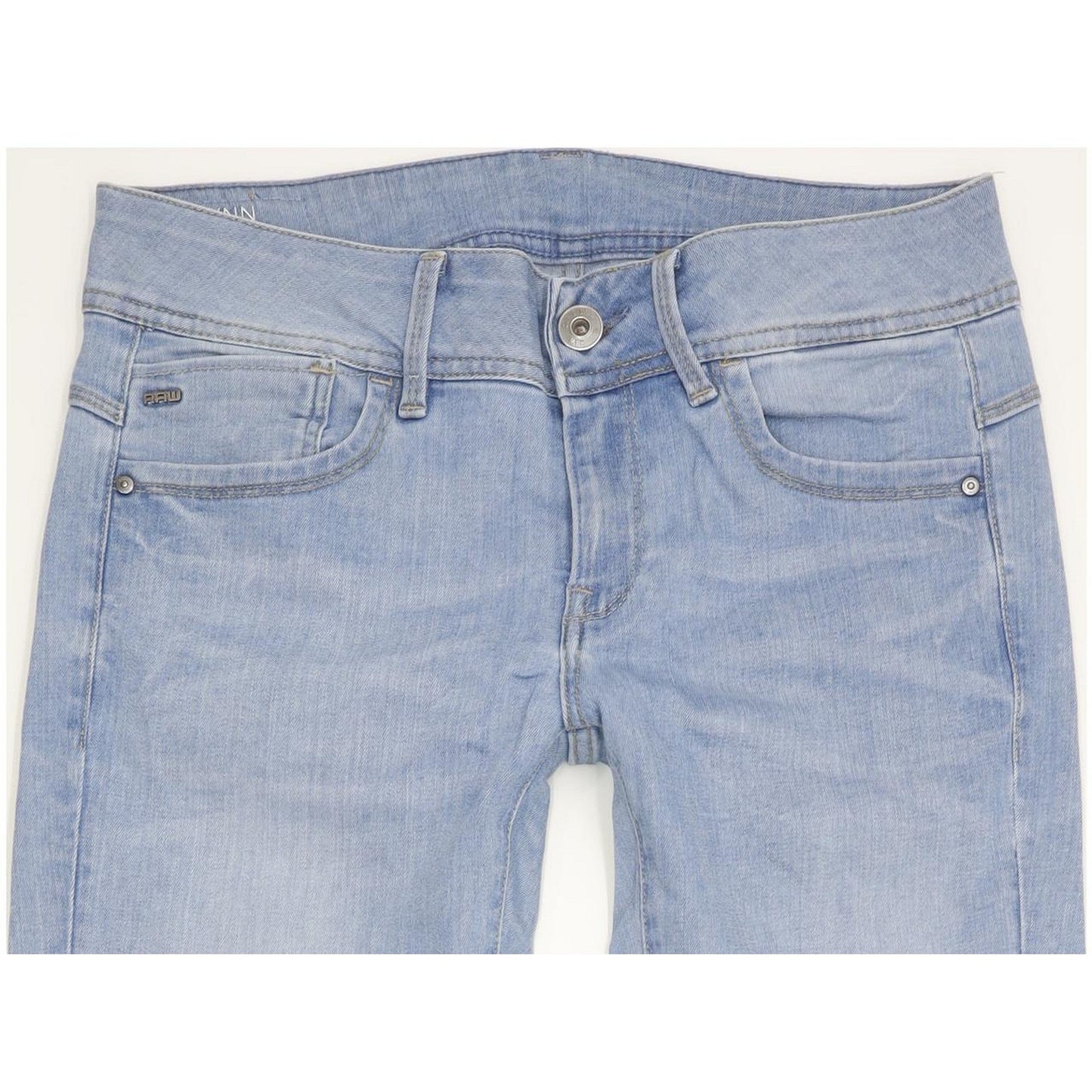 G-Star Lynn Mid Women Blue Skinny Slim Stretch Jeans W29 L31