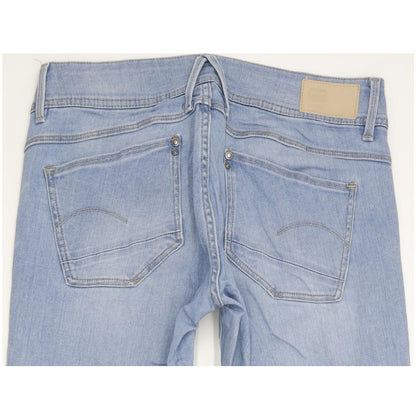 G-Star Lynn Mid Women Blue Skinny Slim Stretch Jeans W29 L31