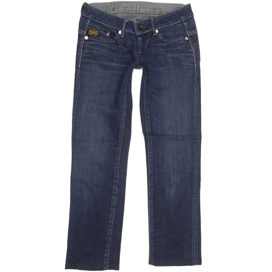 G-Star Midge Women Blue Straight Slim Stretch Jeans W27 L27