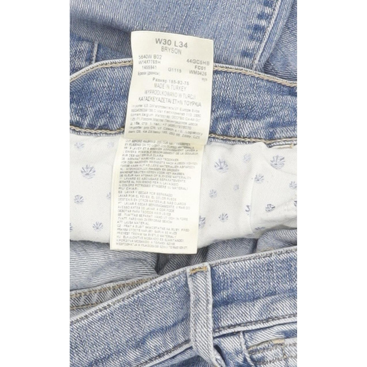 Wrangler Bryson Men Blue Skinny Slim Stretch Jeans W30 L33