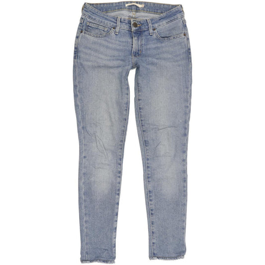 Levi's 711 Women Blue Skinny Slim Stretch Jeans W24 L27