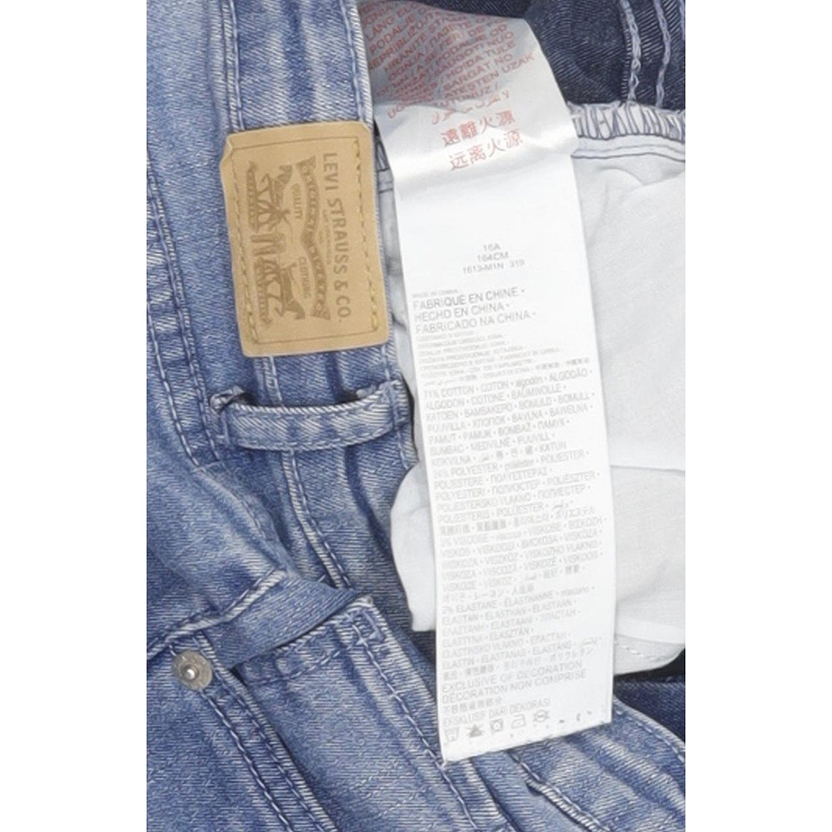 Levi's 711 Kids Women Blue Skinny Slim Stretch Jeans W24 L30