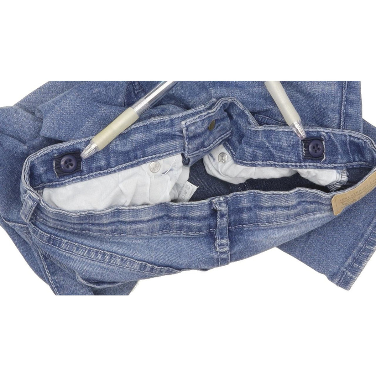 Levi's 711 Kids Women Blue Skinny Slim Stretch Jeans W24 L30