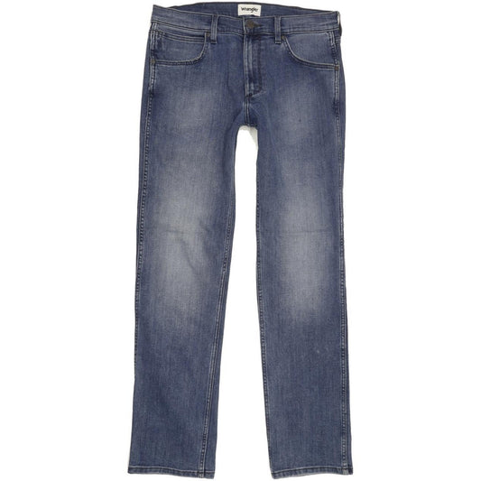 Wrangler Greensboro Men Blue Straight Regular Stretch Jeans W31 L31