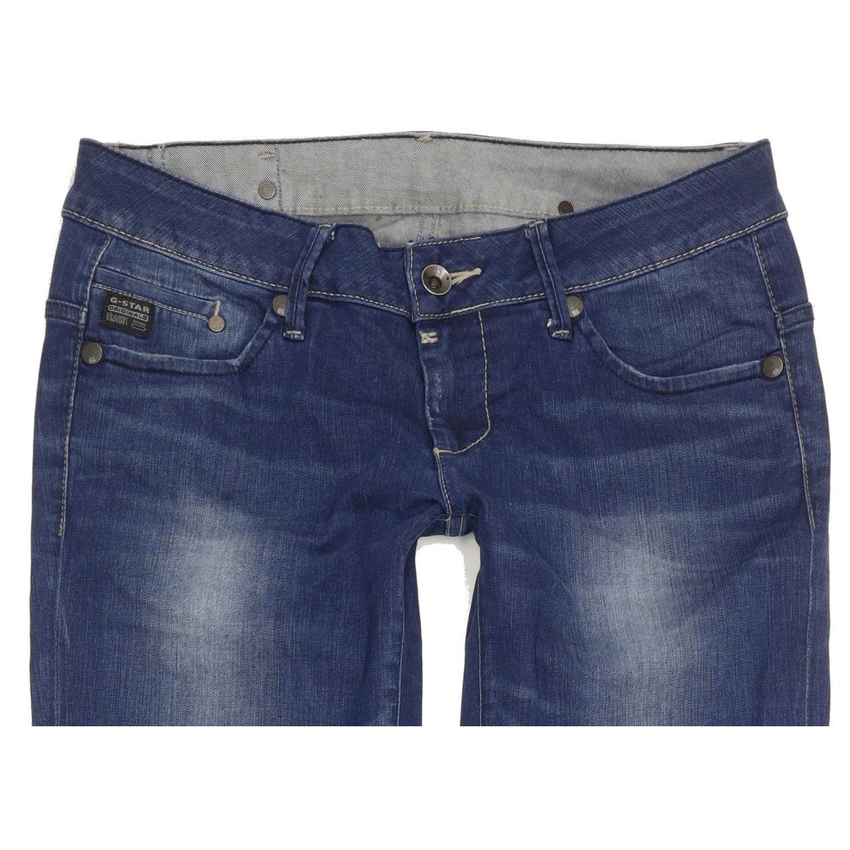 G-Star Midge Women Blue Straight Slim Stretch Jeans W30 L34