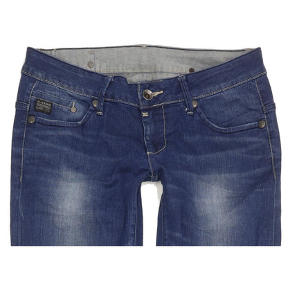 G-Star Midge Women Blue Straight Slim Stretch Jeans W30 L34