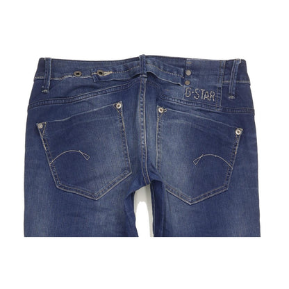 G-Star Midge Women Blue Straight Slim Stretch Jeans W30 L34