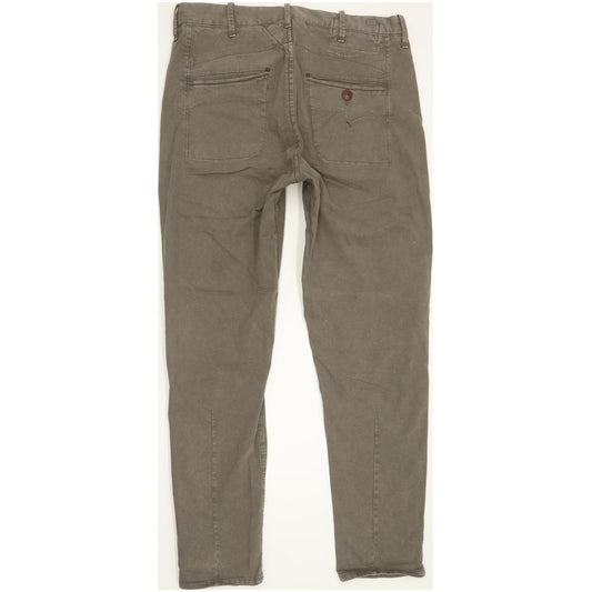 G-Star Page Women Khaki Tapered Loose Chino Stretch Jeans W27 L32
