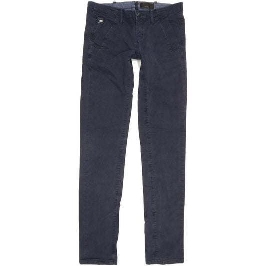 G-Star Women Navy Straight Slim Stretch Jeans W27 L32