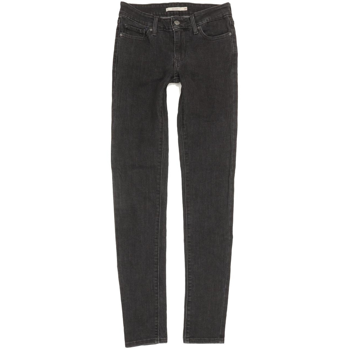 Levi's 711 Women Black Skinny Slim Stretch Jeans W26 L32