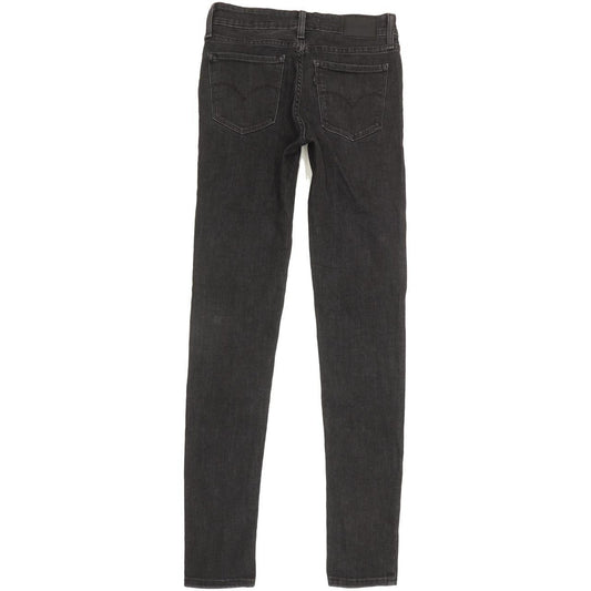 Levi's 711 Women Black Skinny Slim Stretch Jeans W26 L32
