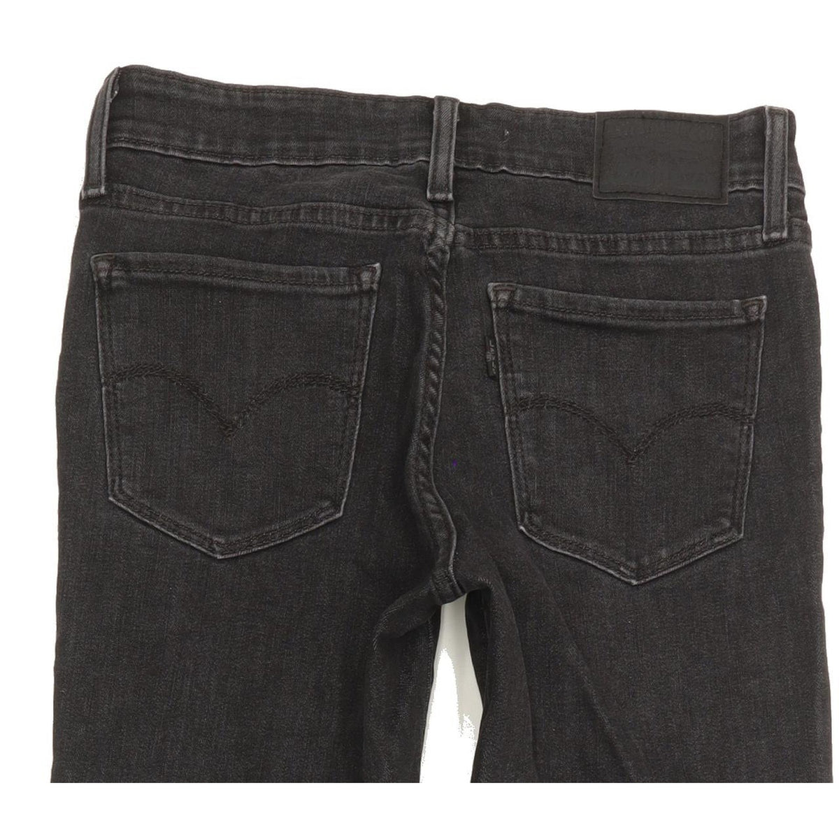 Levi's 711 Women Black Skinny Slim Stretch Jeans W26 L32