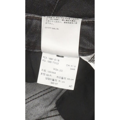 Levi's 711 Women Black Skinny Slim Stretch Jeans W26 L32