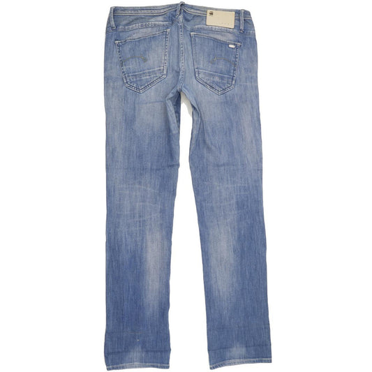 G-Star Medal Women Blue Straight Slim Stretch Jeans W31 L34
